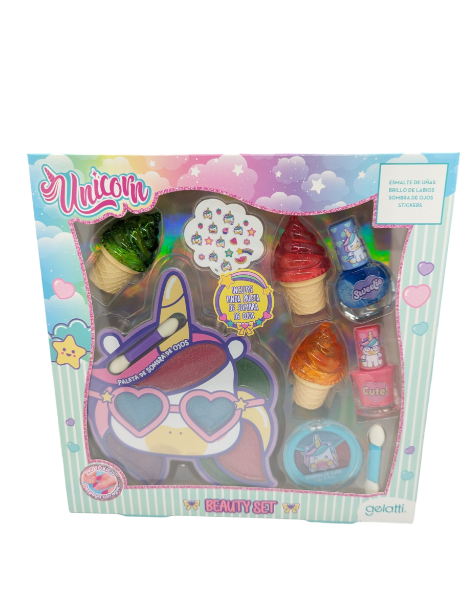SET DE MAQUILLAJE MULTI BRILLOS UNICORNIO2