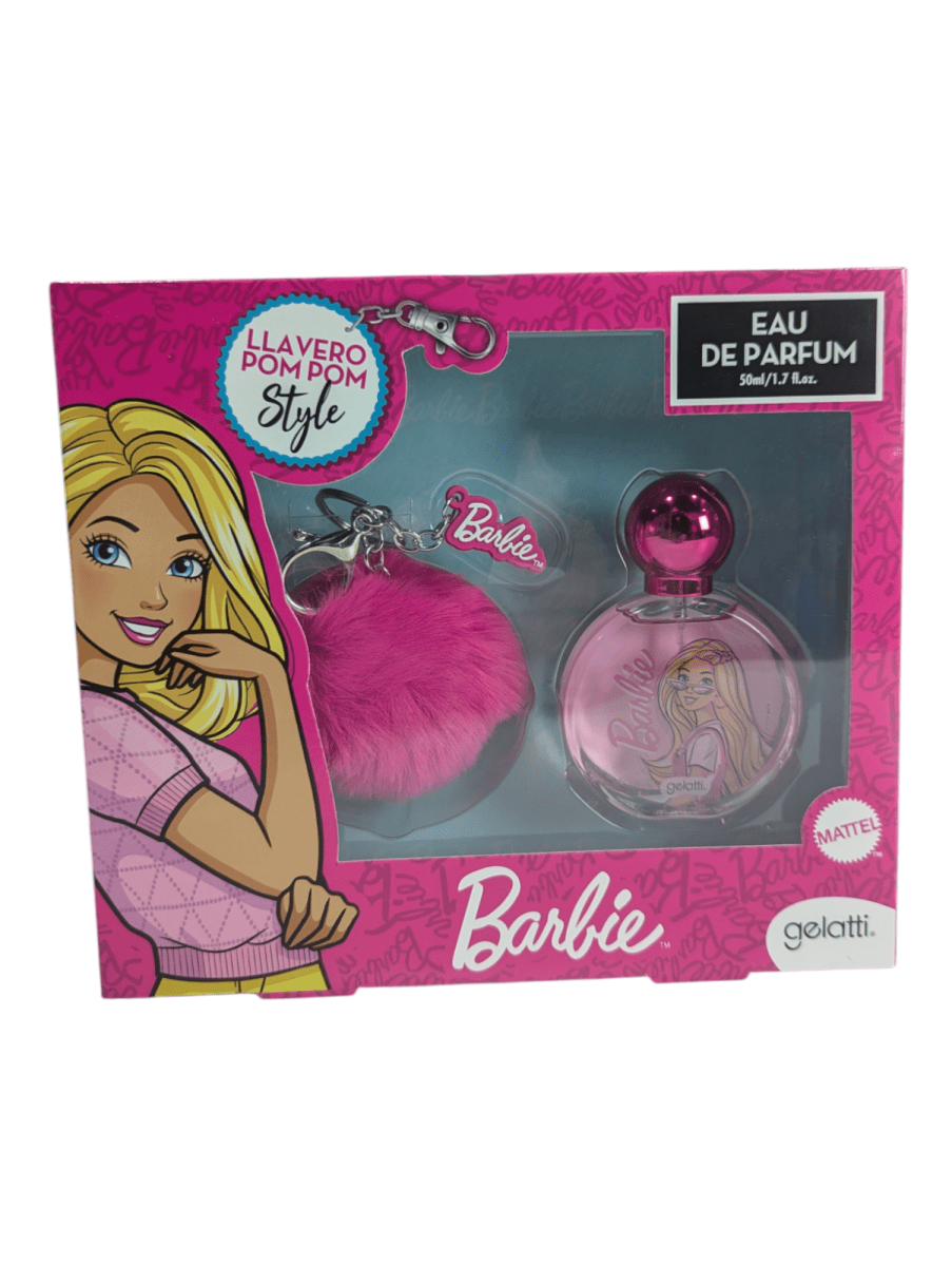 SET DE PERFUME BARBIE 50ML + LLAVERO POM POM2