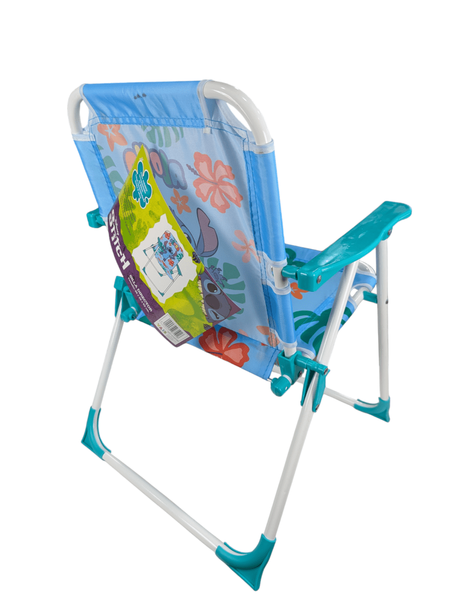SILLA PLAYERA STITCH ALOHA PLEGABLE LIGERA Y RESISTENTE2