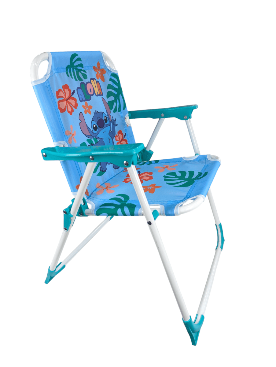 SILLA PLAYERA STITCH ALOHA PLEGABLE LIGERA Y RESISTENTE3