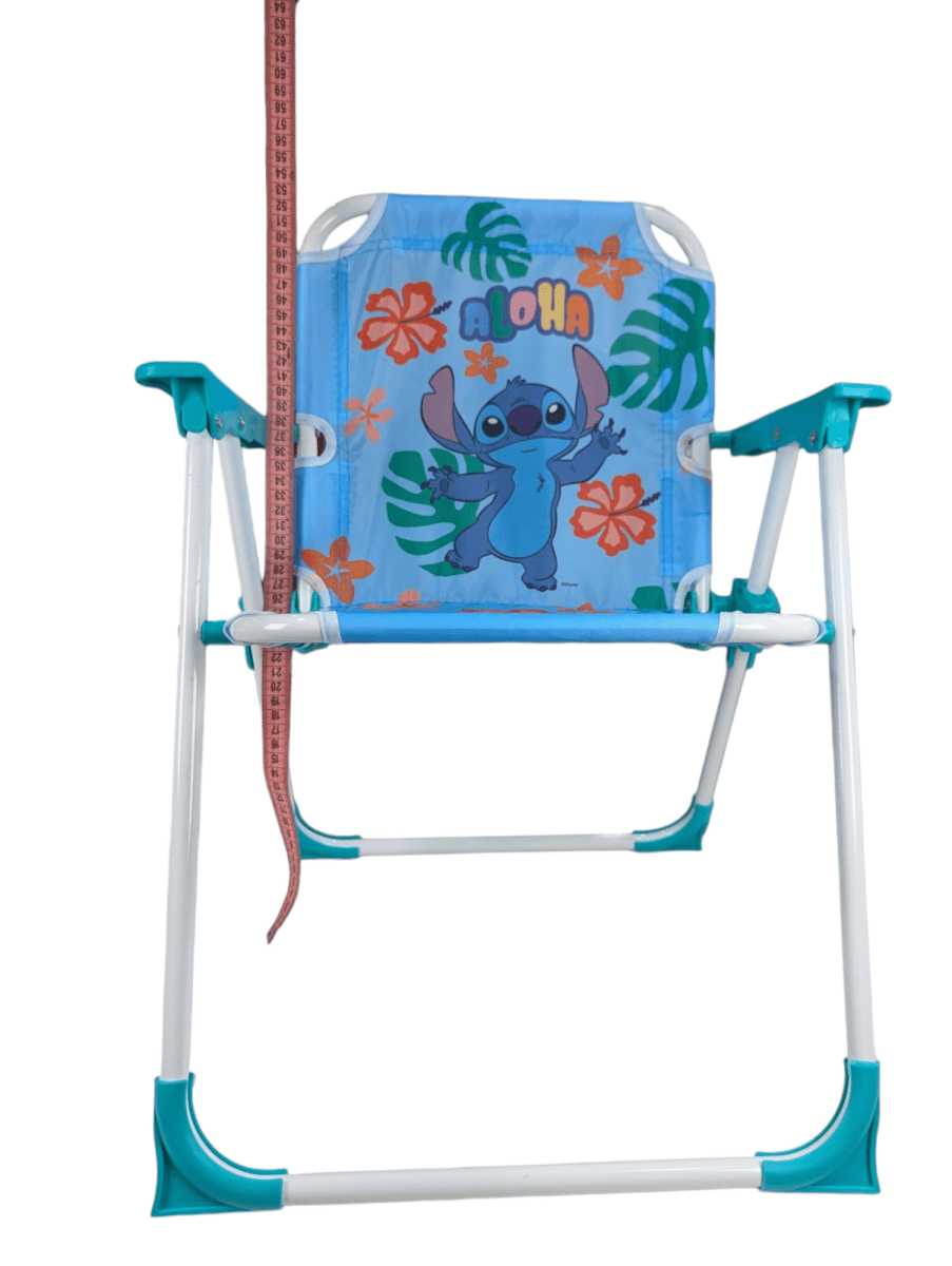 SILLA PLAYERA STITCH ALOHA PLEGABLE LIGERA Y RESISTENTE5