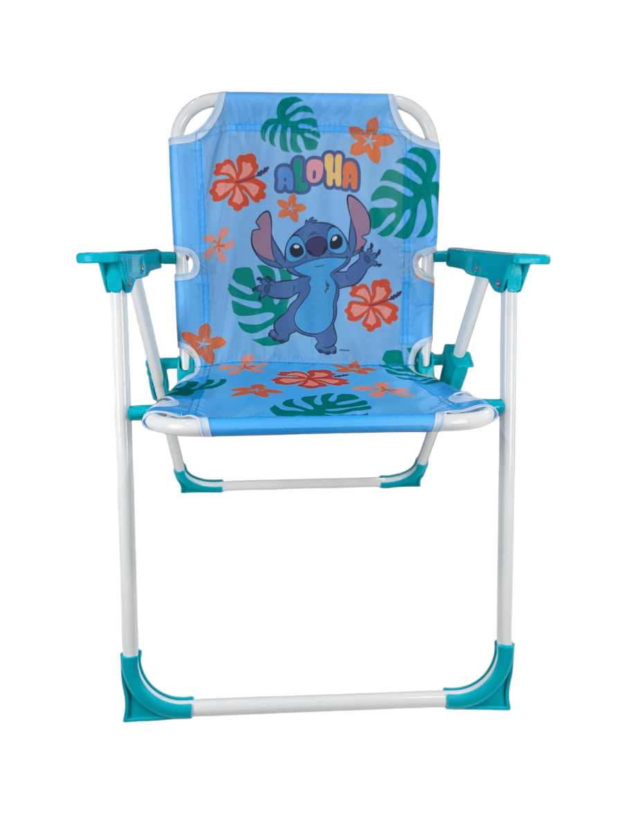 SILLA PLAYERA STITCH ALOHA PLEGABLE LIGERA Y RESISTENTE1