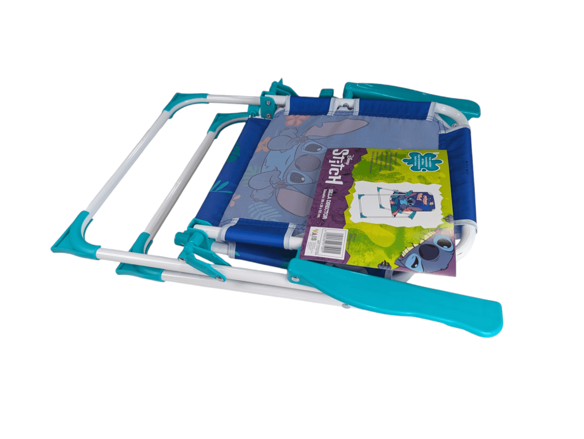 SILLA PLAYERA STITCH COSMIC VIBES PLEGABLE LIGERA Y RESISTENTE6
