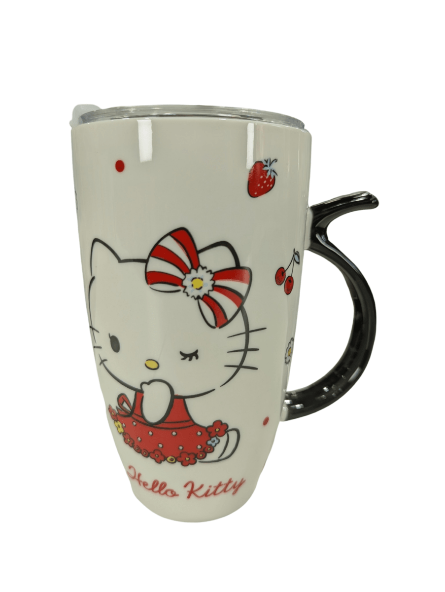 TAZÓN CERÁMICO GRANDE C/ TAPA  HELLO KITTY1