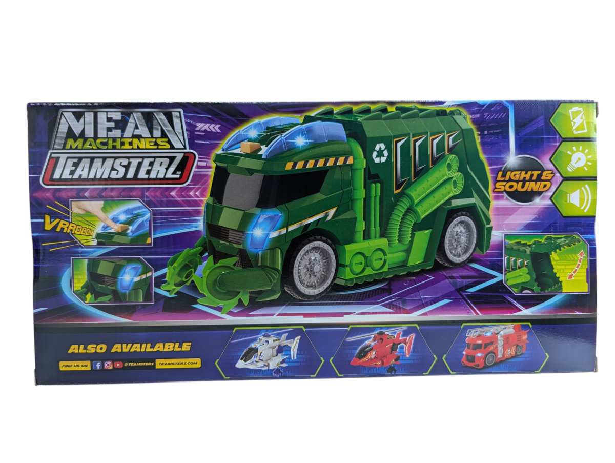 TEAMSTERZ MEAN MACHINES CAMIÓN DE BASURA CON LUZ Y SONIDO3