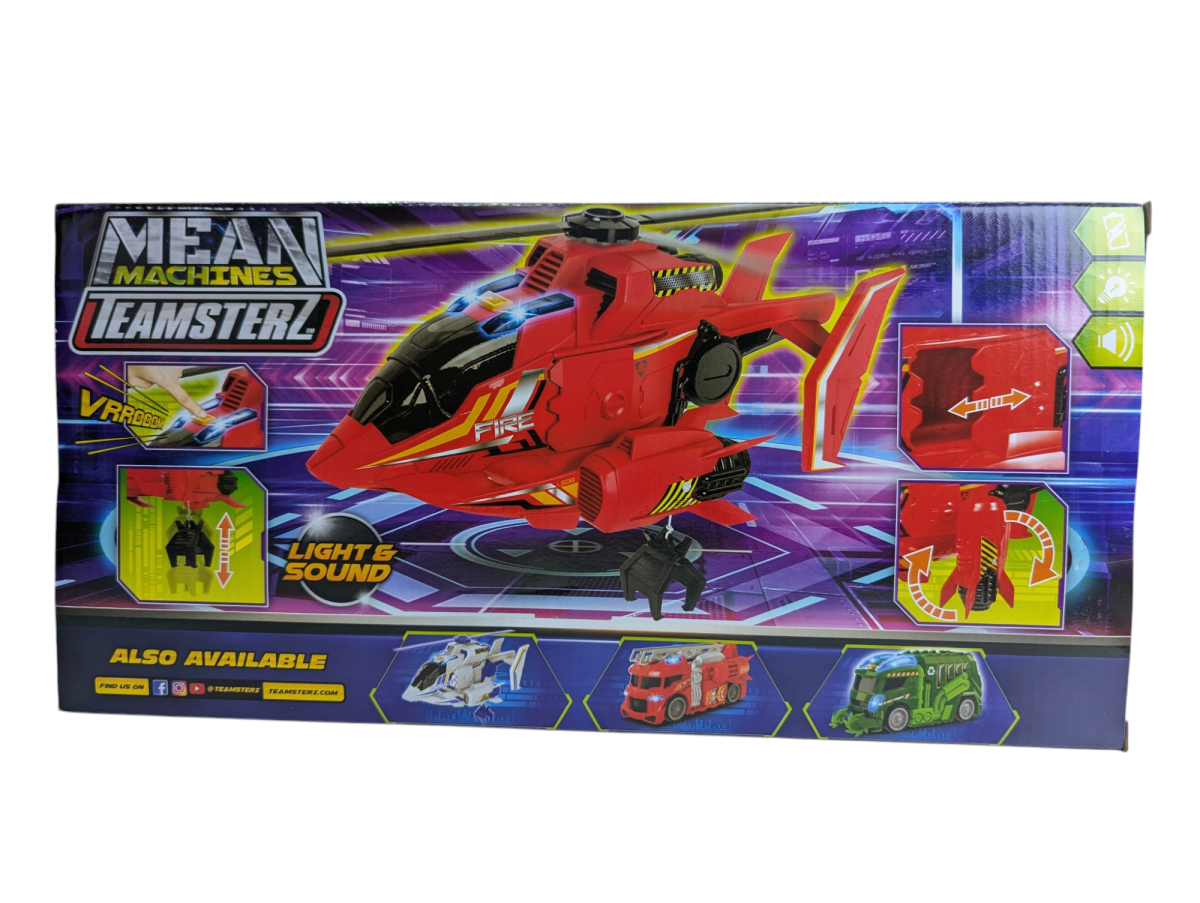 TEAMSTERZ MEAN MACHINES HELICOPTERO DE FUEGO CON LUZ Y SONIDO2