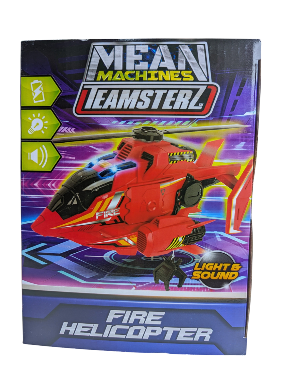TEAMSTERZ MEAN MACHINES HELICOPTERO DE FUEGO CON LUZ Y SONIDO3