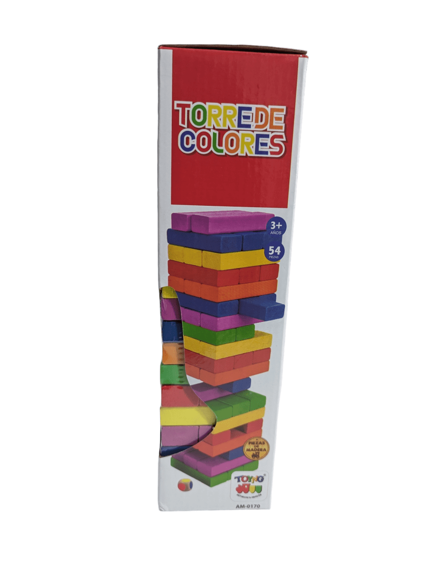 TORRE 54 PIEZAS DE COLORES2