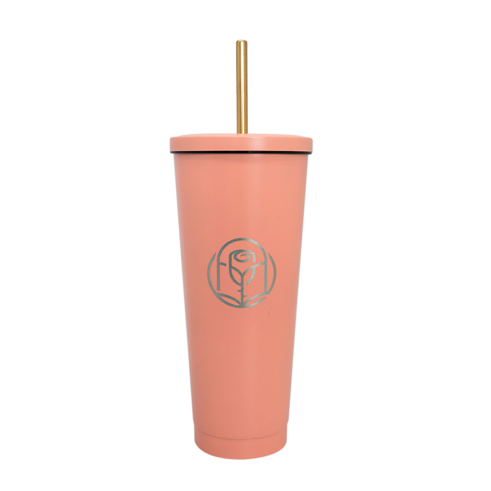 VASO TUMBLER ACERO INOXIDABLE CORAL 700ML PRINCESAS1