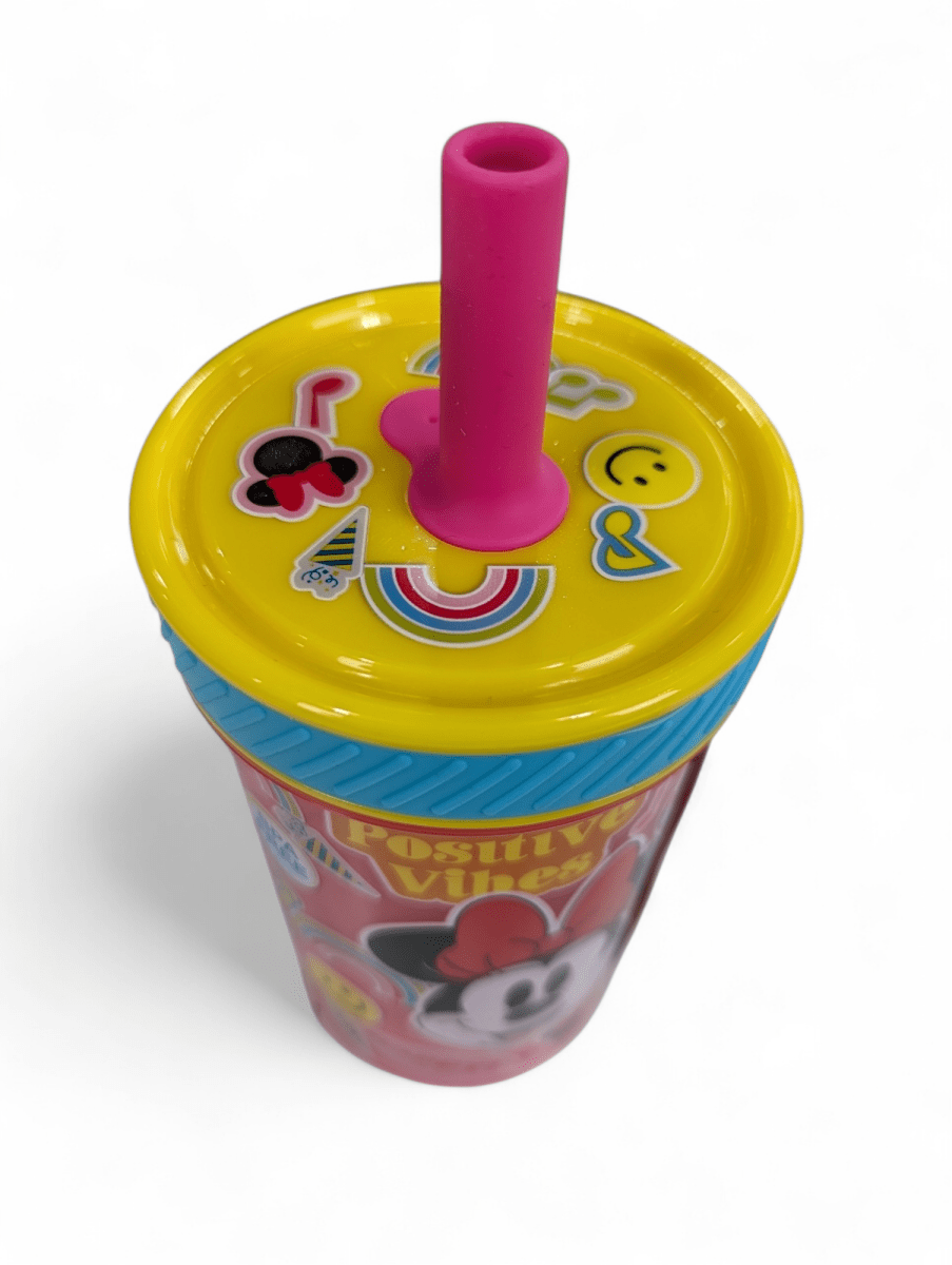VASO ANTIVUELCO MINNIE MOUSE CON BOMBILLA DE SILICONA - 370 ML4