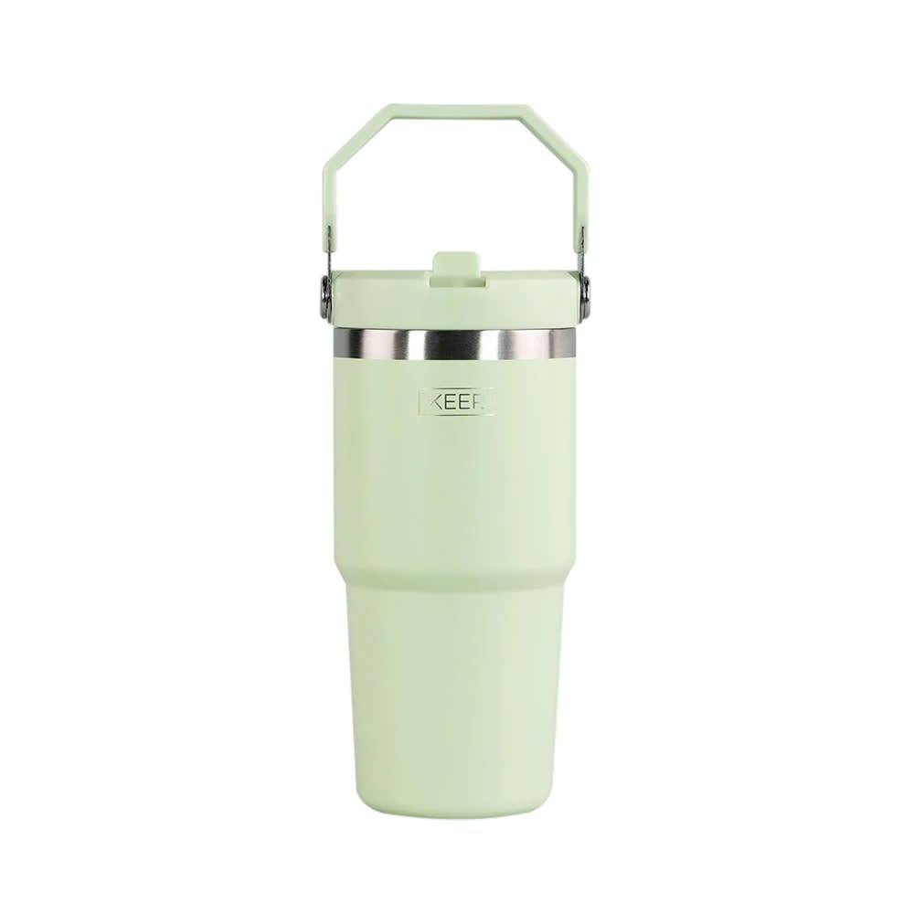 BOTELLA INSULADA C/ MANGO COLORES 590ML KEEP VERDE1