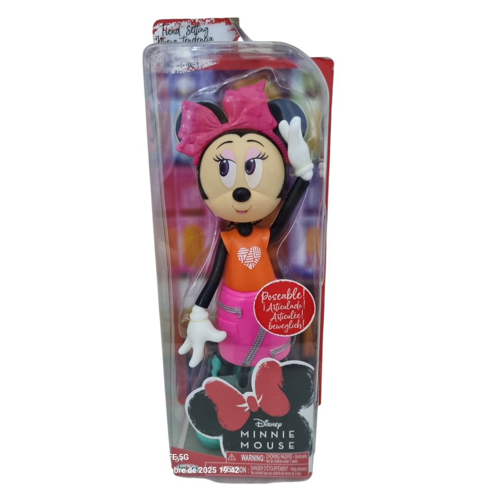 MUÑECA MINNIE ADOLECENTE FALDA FUSCIA C/ CIERRES1
