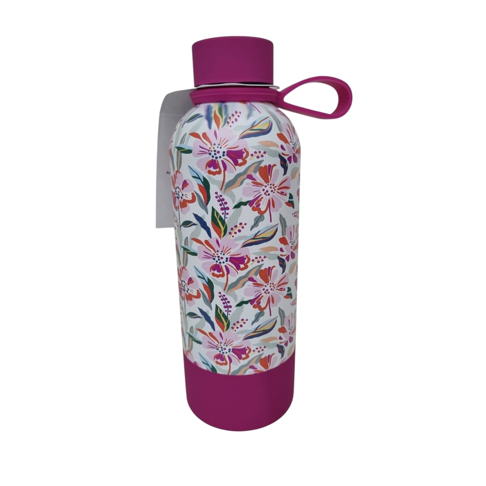 BOTELLA TERMICA 500ML FLORES FUSCIA1
