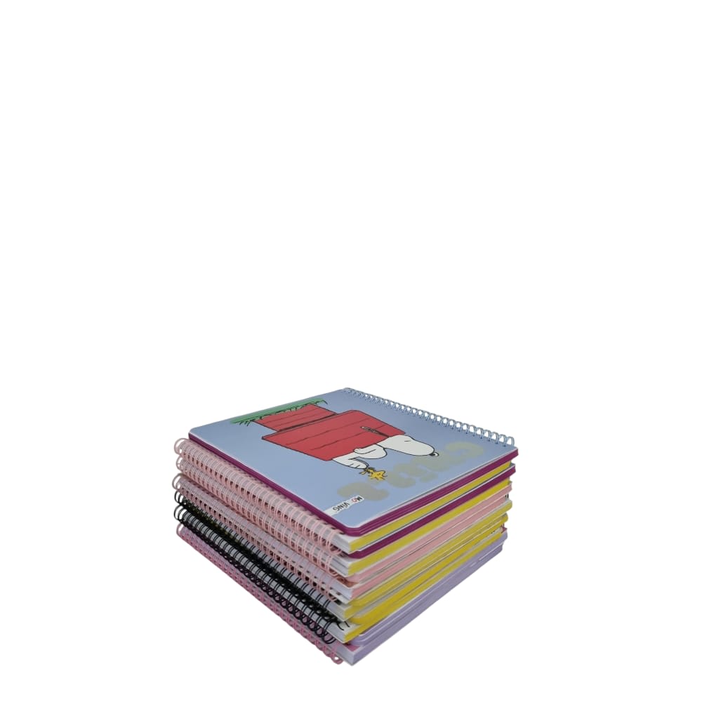 PACK 12 CUADERNOS UNIVERSITARIOS SNOOPY1