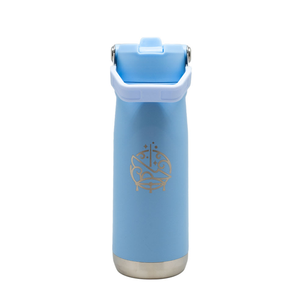 BOTELLA INSULADA MANGO CELESTE 650ML PRINCESAS2