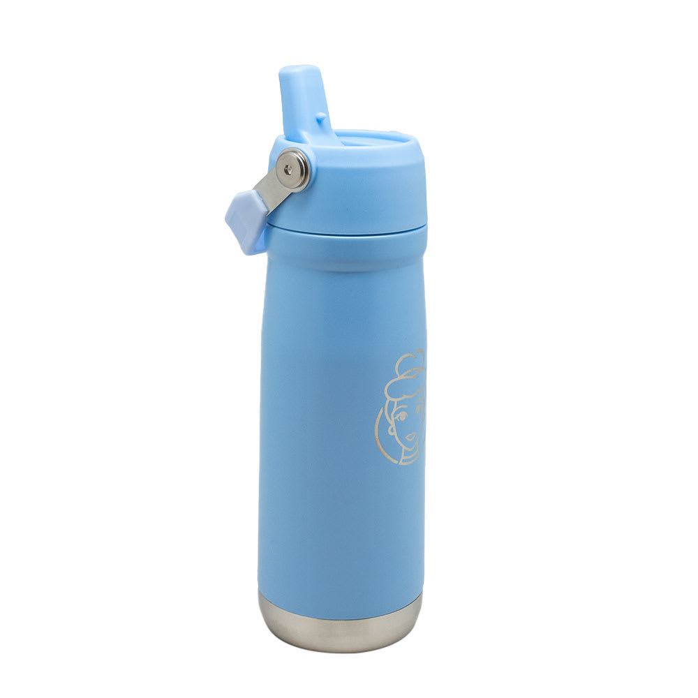 BOTELLA INSULADA MANGO CELESTE 650ML PRINCESAS4