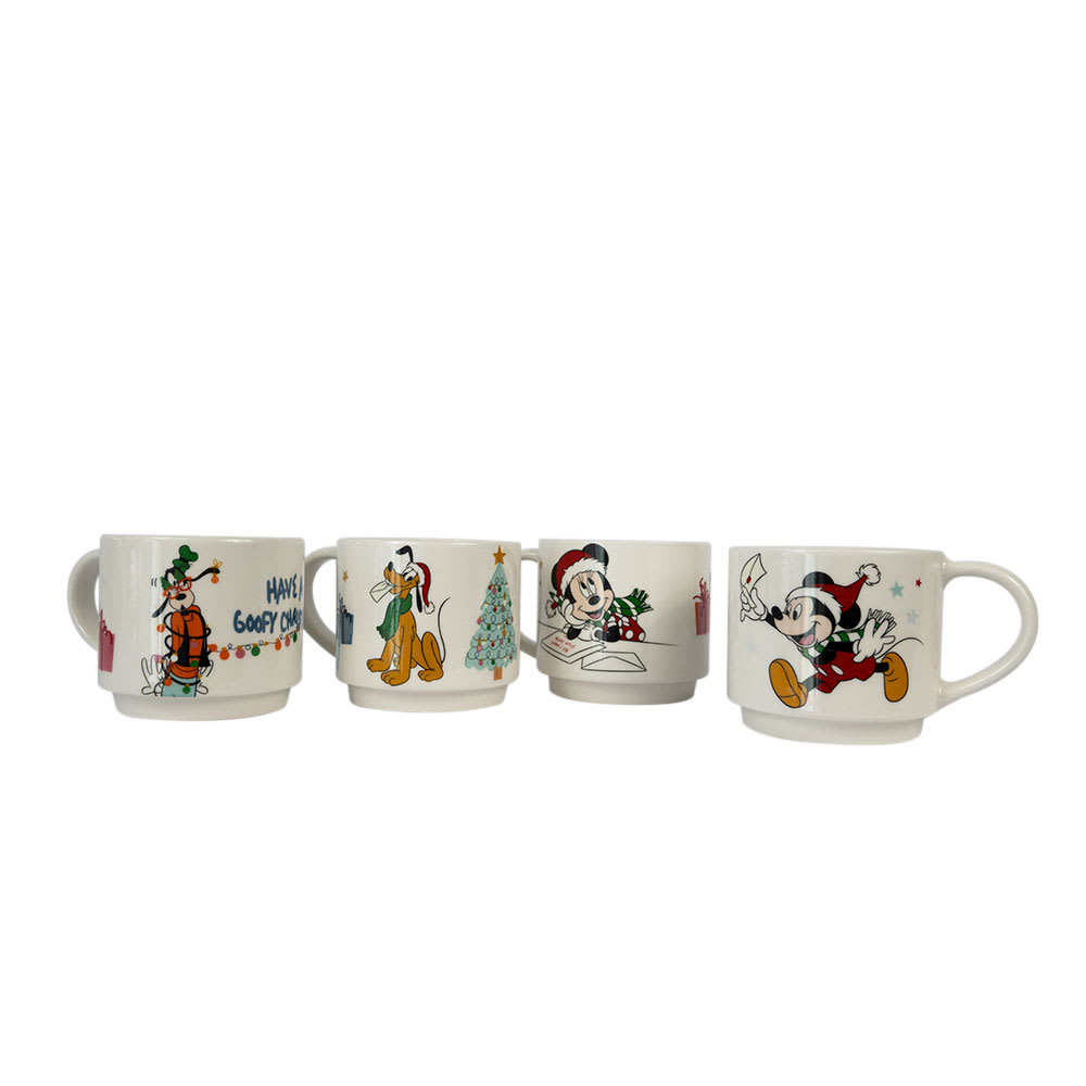 SET 4 TAZONES 400ML NAVIDAD DISNEY CLASSIC4