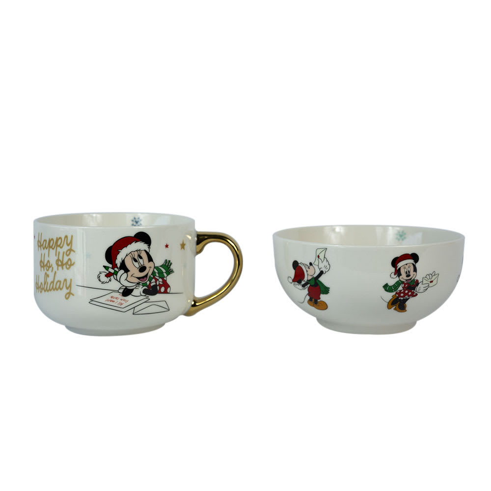 SET TAZON 520 ML + BOWL 650ML NAVIDAD DISNEY CLASSIC2