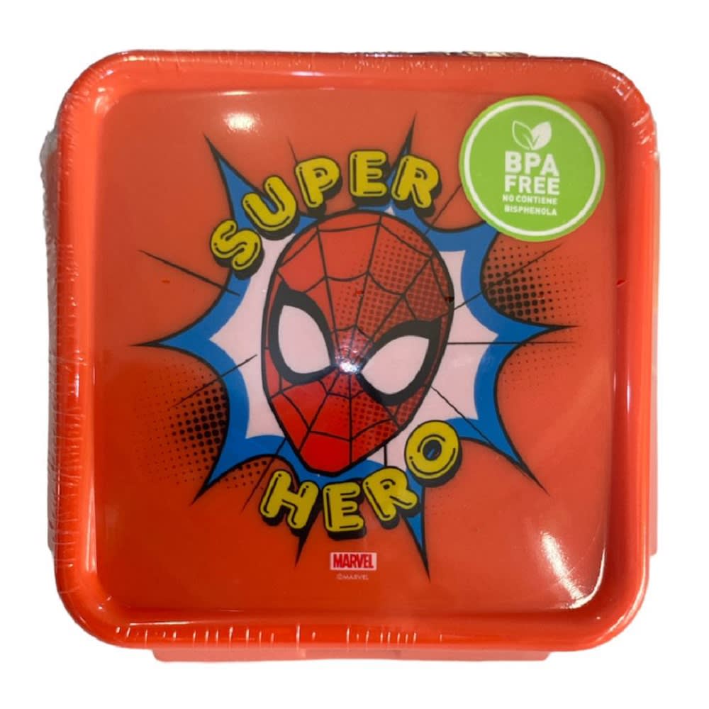HERMETICO CUADRADO 500ML LICENCIAS SPIDERMAN1
