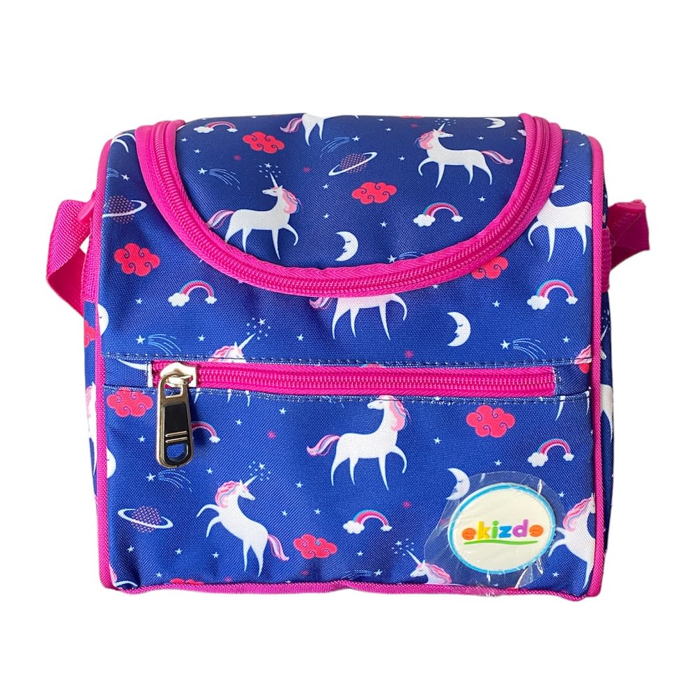 MOCHILA ESCOLAR UNICORNIO EKIZDE REFORZADA: PACK 3 PIEZAS CON LONCHERA Y ESTUCHE3