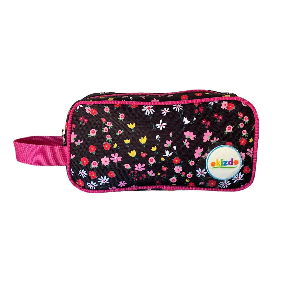 MOCHILA ESCOLAR FLORES EKIZDE REFORZADA: PACK 3 PIEZAS CON LONCHERA Y ESTUCHE4