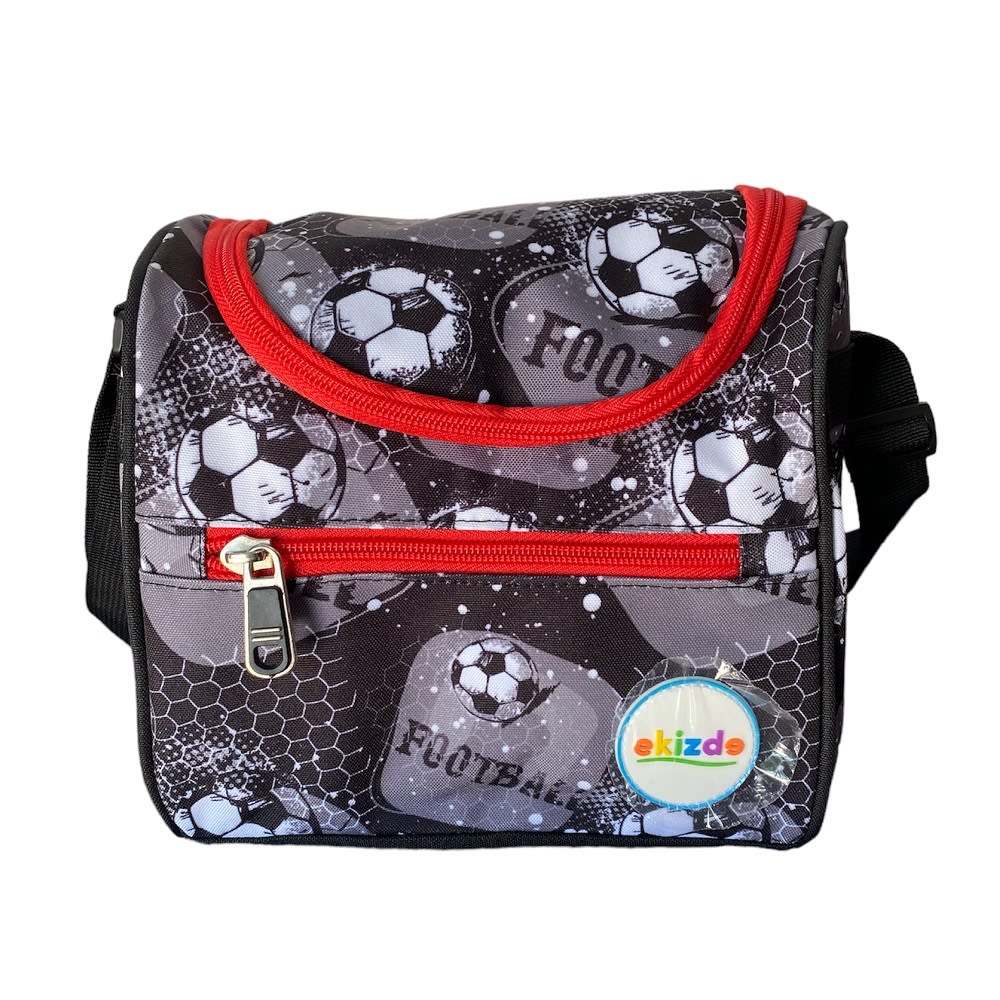 MOCHILA ESCOLAR FUTBOL EKIZDE REFORZADA: PACK 3 PIEZAS CON LONCHERA Y ESTUCHE4