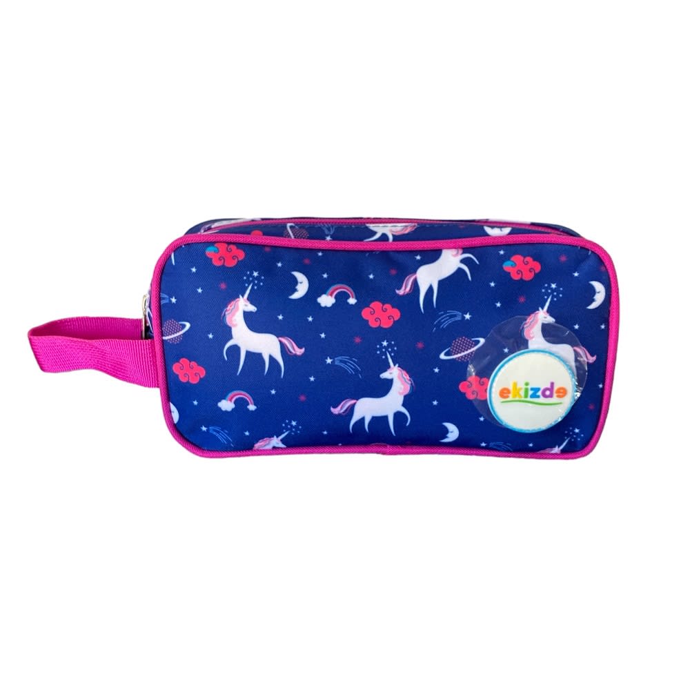 MOCHILA ESCOLAR UNICORNIO EKIZDE REFORZADA: PACK 3 PIEZAS CON LONCHERA Y ESTUCHE1