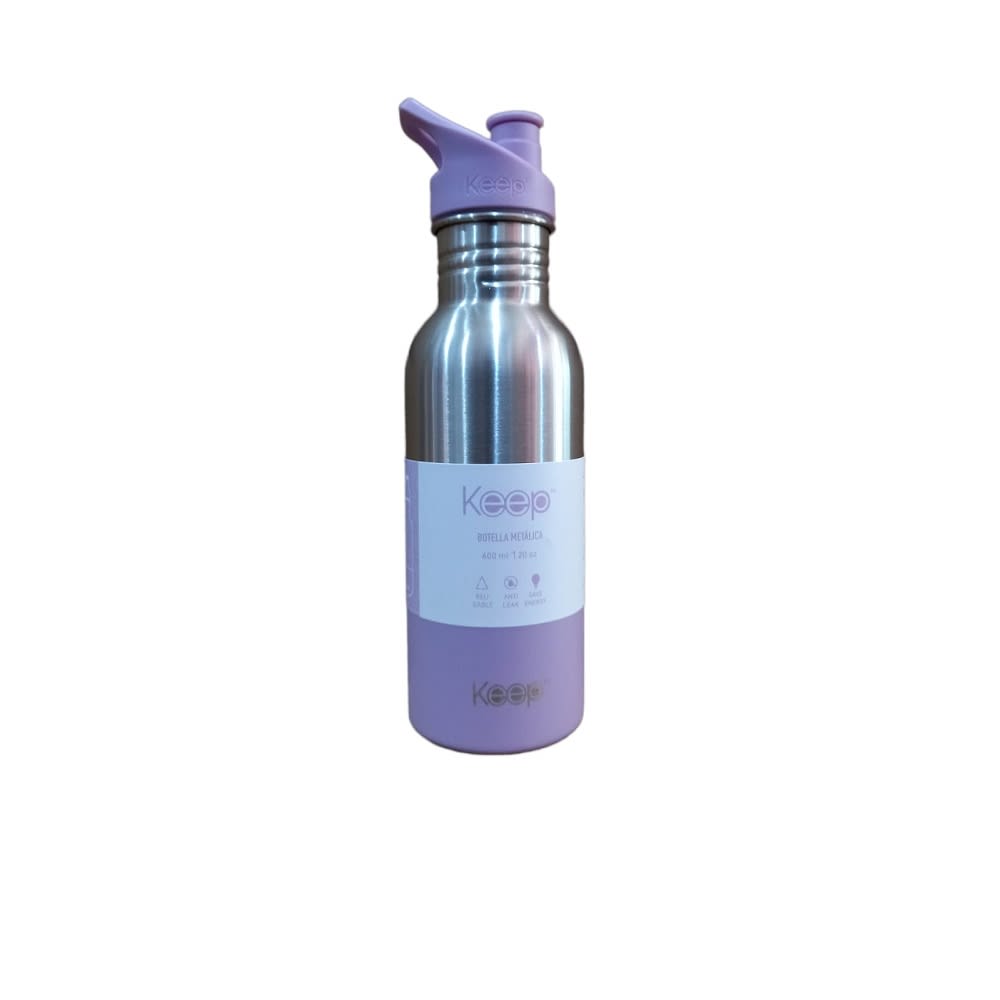 BOTELLA METALICA 600ML KEEP LILA1