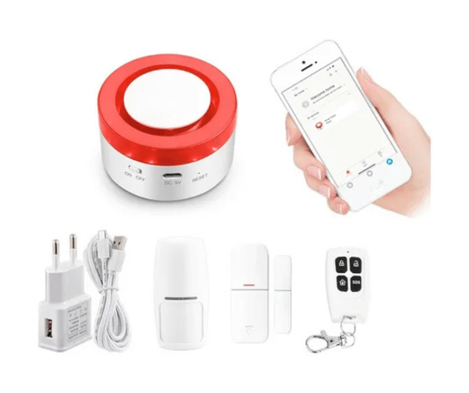 Kit Sistema De Alarma Inteligente Wifi Con Sirena Tuyasmart3