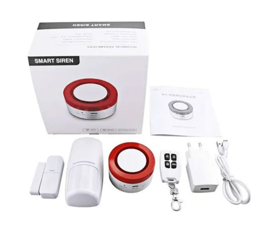Kit Sistema De Alarma Inteligente Wifi Con Sirena Tuyasmart2