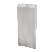 BOLSA PAPEL 0.25 Blanca 8x16 (Paquete x100)
