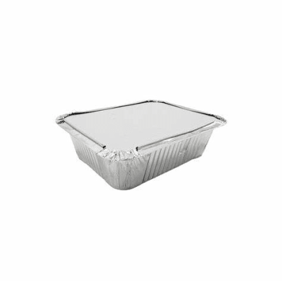 PLATO ALUMINIO C-10 CON TAPA (Paquete x 20)