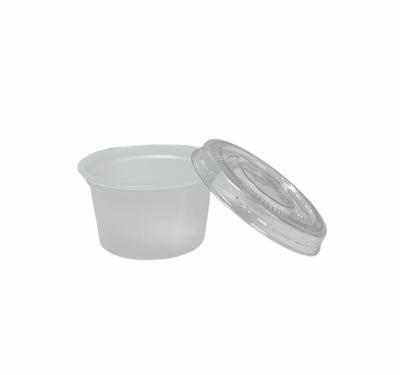 POTE      15   CC       TRASLUCIDO                           CON  TAPA ( Paquete x 100)