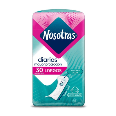 PROTECTORES DIARIOS NOSOTRAS 30 UNIDADES