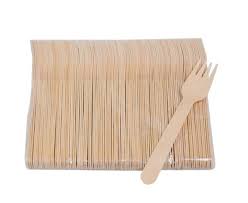 TENEDOR     MADERA (Paquete x 100)