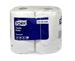 TOALLA HOGAR BLANCA  24 MTS   DOBLE HOJA