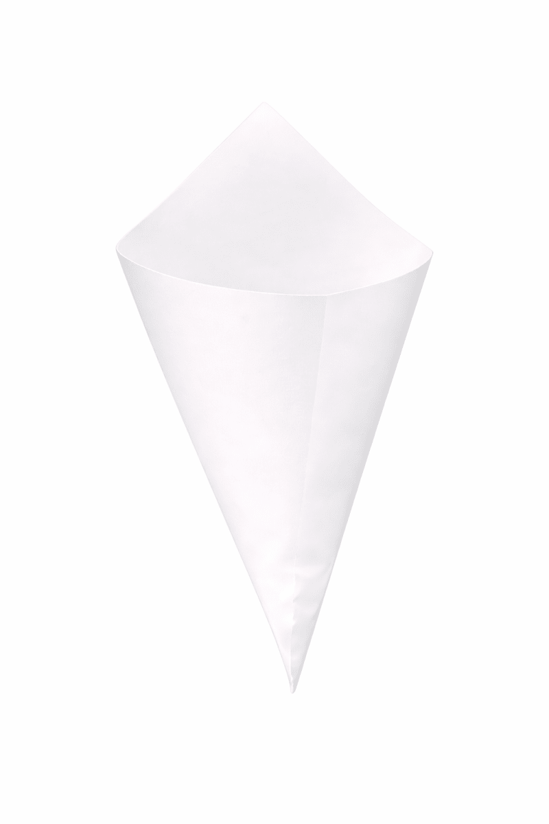 CONO PAPAS GRANDE BLANCO 22 x 12 (Paquete x 100)1