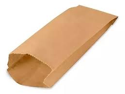 BOLSA PAPEL KRAFT 6 kg - 19x44 (Paquete x100)1