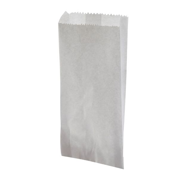 BOLSA PAPEL 0.50 BLANCA 8x23 (Paquete x100)1