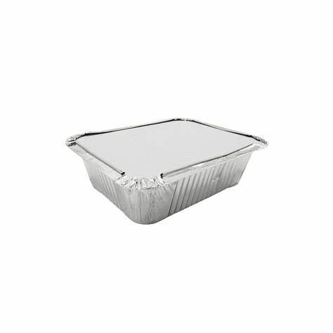PLATO ALUMINIO C-10 CON TAPA (Paquete x 20)1