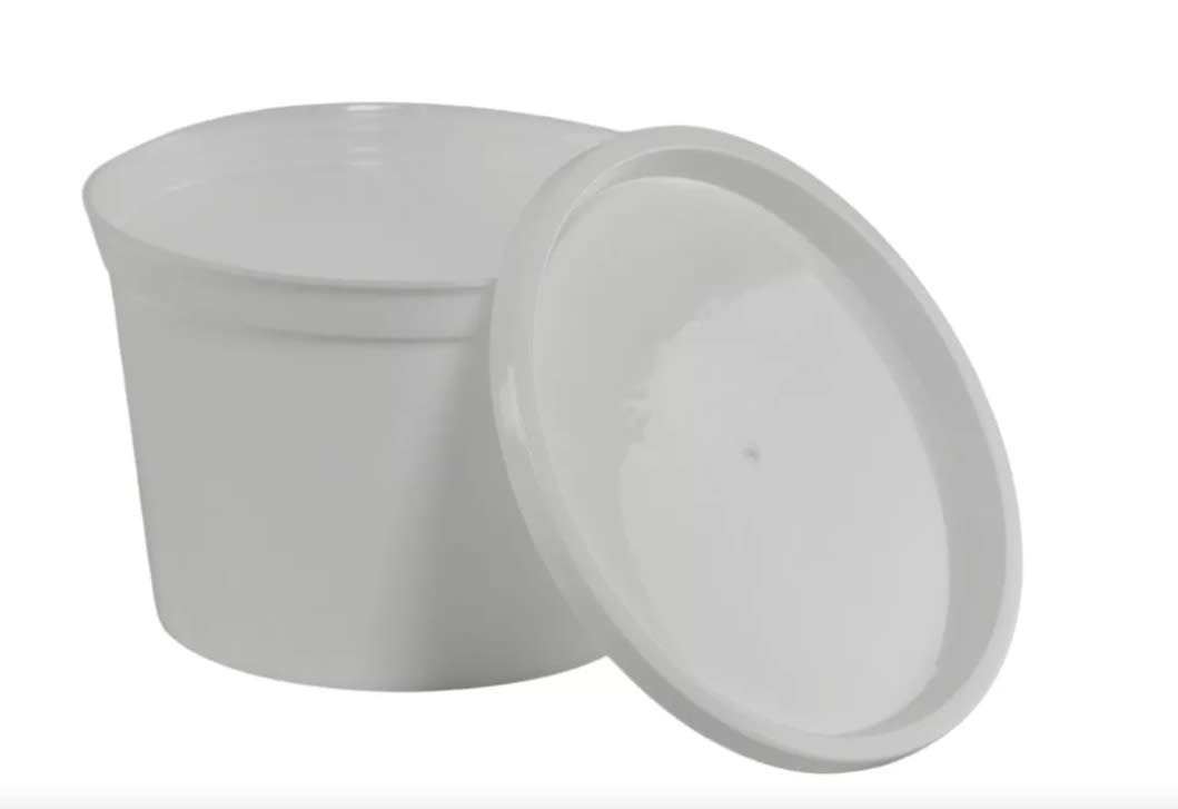 POTE     500  CC       BLANCO                REDONDO       CON TAPA(Paquete x10)1