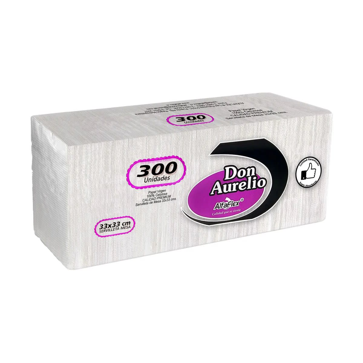 SERVILLETA BLANCA 33x33 (300u)1