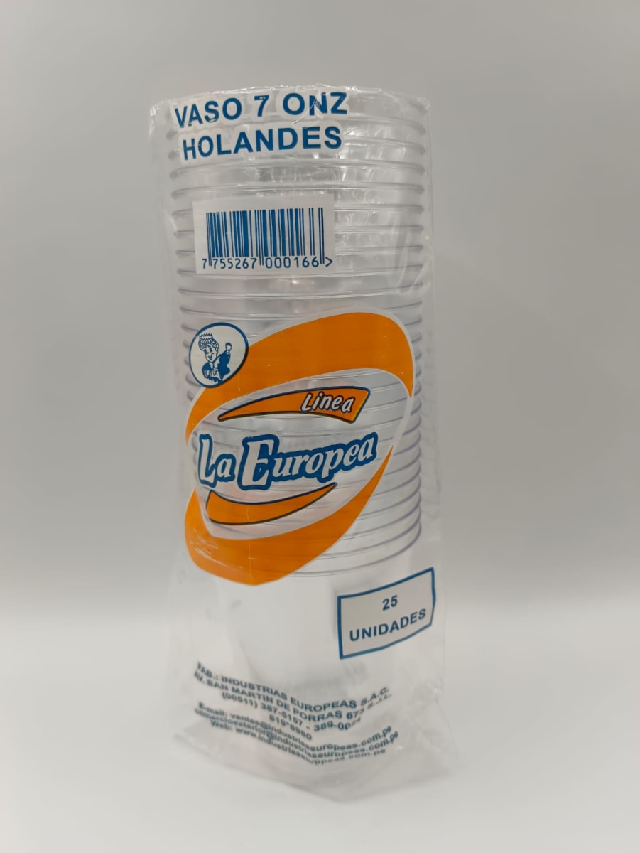 VASO 210 CC ACRÍLICO (Paquete x 25)1