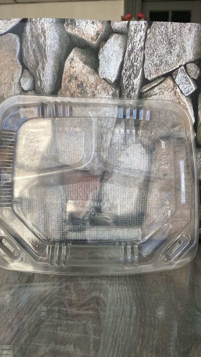 ENVASE     3 DIVISION   TRANSPARENTE                          21 x 18 X 6 (Paquete x 10)1