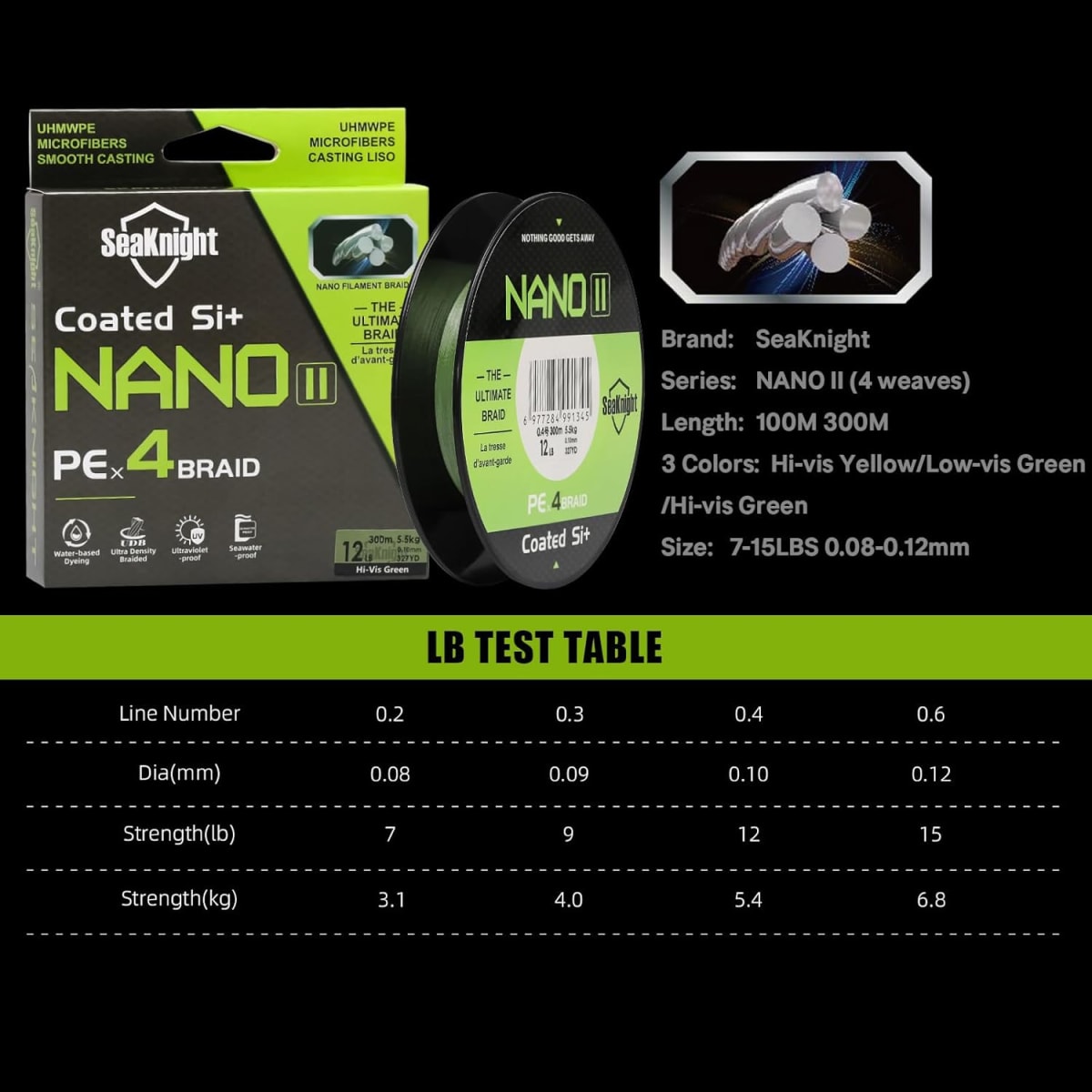 NANO LINE 10LB 100MT 0.12MM3