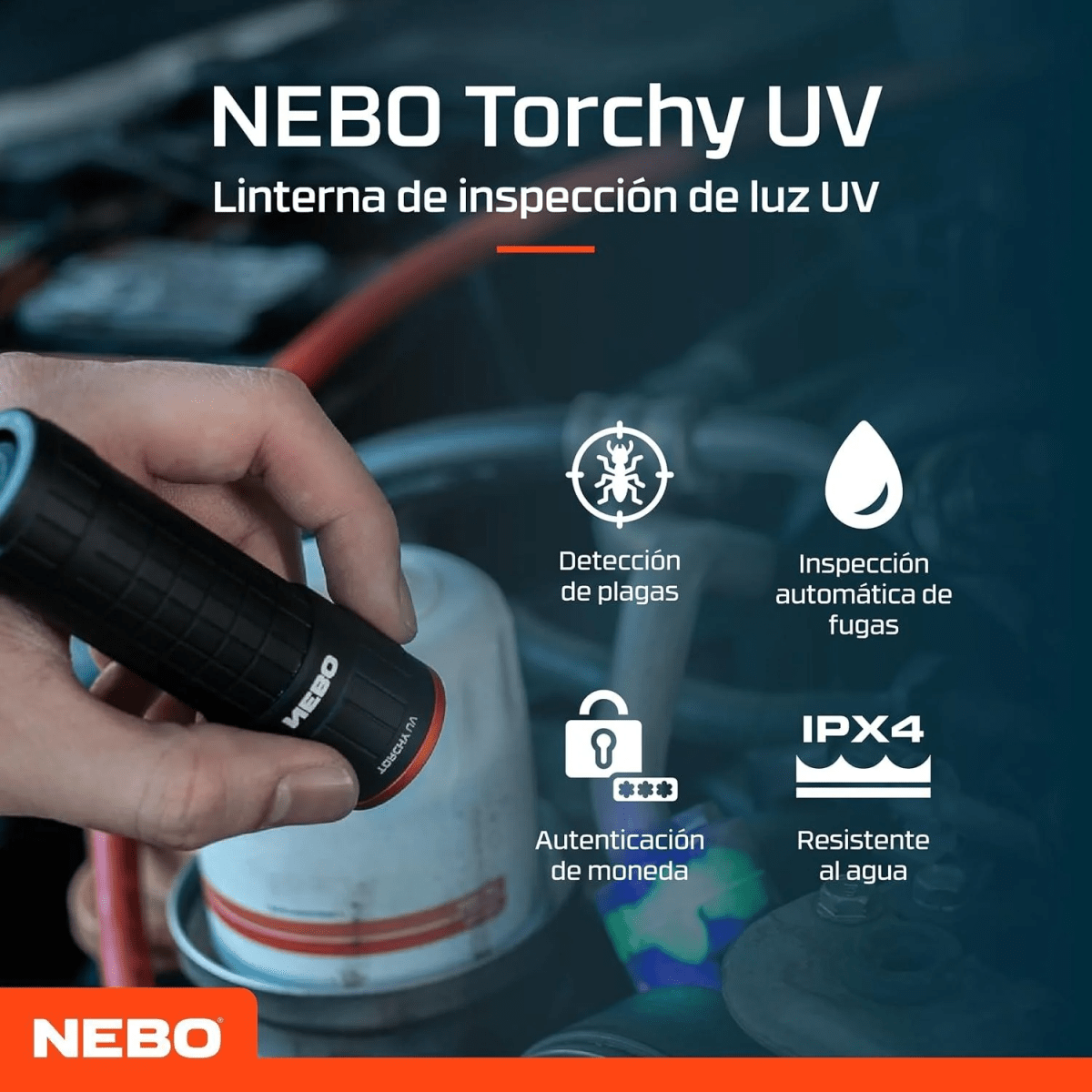 LINTERNA NEBO UV TORCHY3