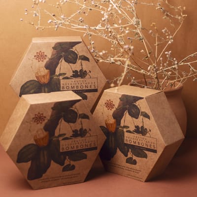 Giftbox Hexagonal  colección de frutos deshidratados