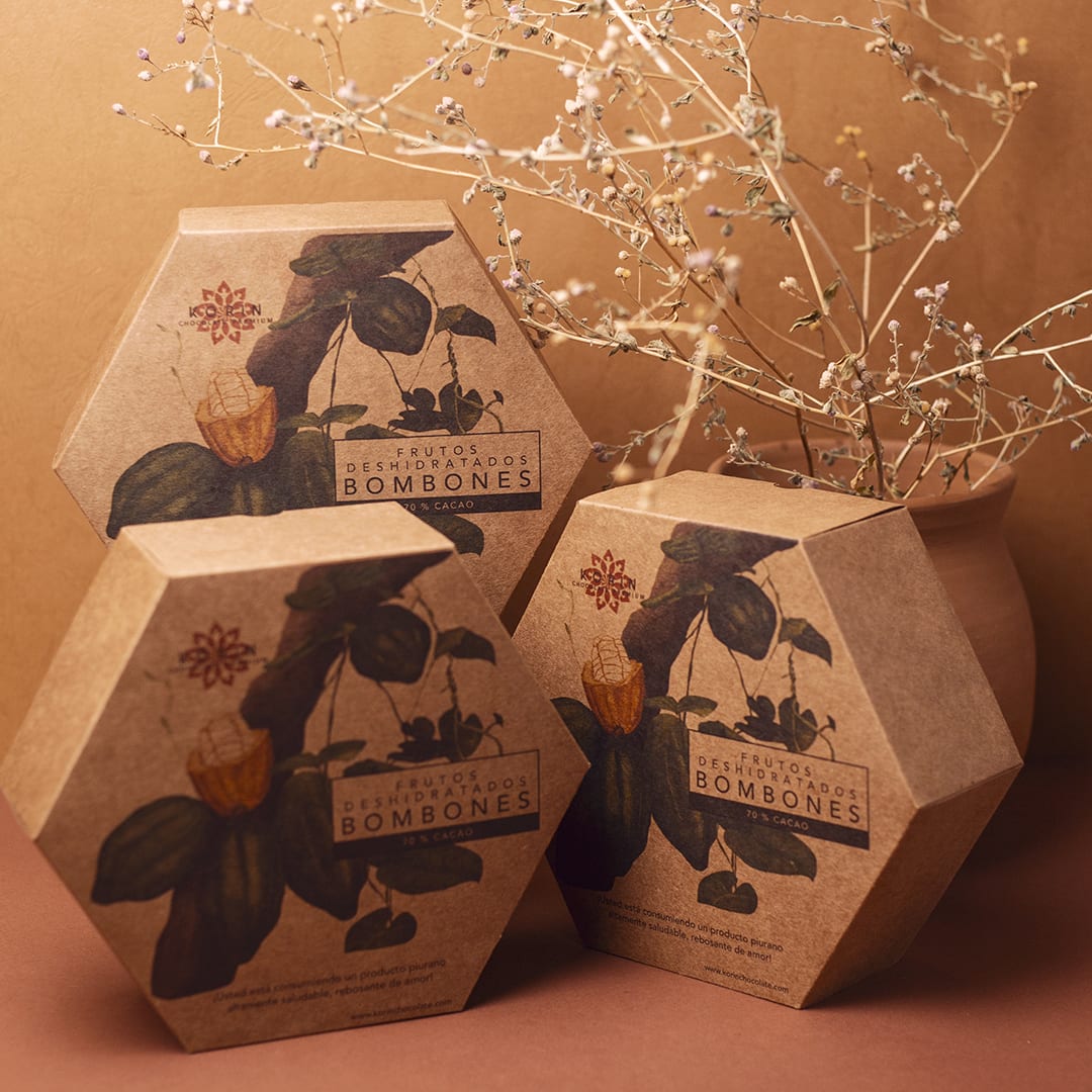 Giftbox Hexagonal  colección de frutos deshidratados1