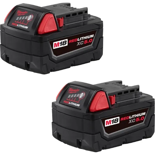 Pack de 2 Baterías M18 REDLITHIUM XC 5.0Ah Milwaukee