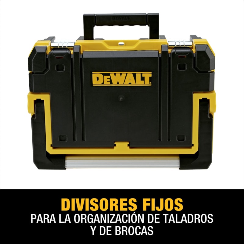 Caja de Almacenamiento Baja Mango Largo con Organizador 11L IP54 TSTAK 2.0 DEWALT DWST83344-14